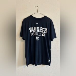 Nike MLB Yankee's Baseball T-Shirt Black White Men's Size Large